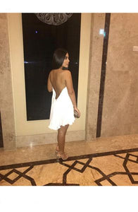 ASHLEE backless flared dress