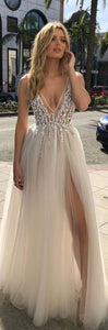LYNDA crystal prom dress