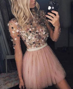 SAUNDRA mesh sparkly dress