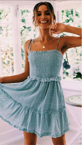 VIOLET ruffle short dress