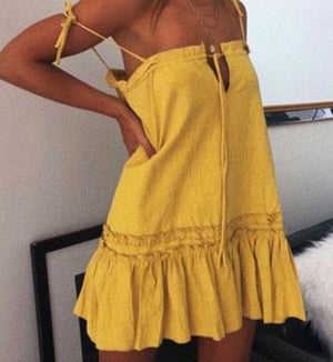 TAMRA ruffle dress