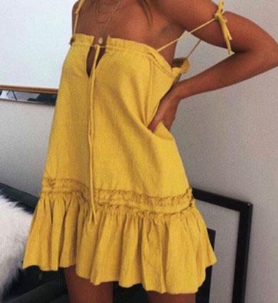 TAMRA ruffle dress