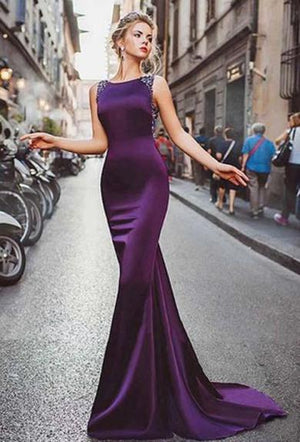 VIVIAN backless satin Dress