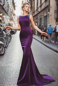 VIVIAN backless satin Dress