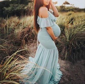 JERRY off shoulder ruffle satin dress