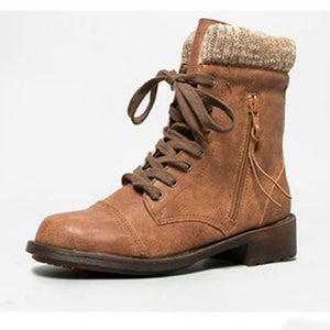 Mid Calf Combats Boots