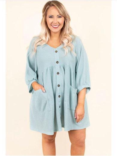 TERRA button short dress