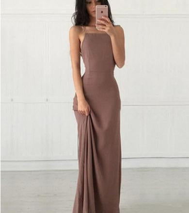 DOLLIE long satin Dress
