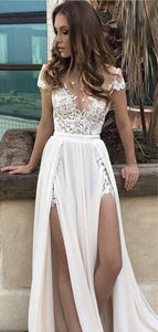 ROSELLA flower split lace dress