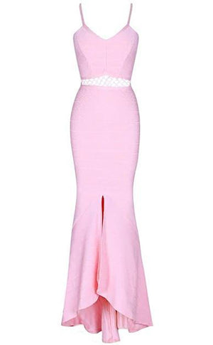 ANNETTE strap maxi bandage dress