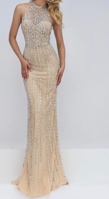 SHEENA sleeveless prom dress