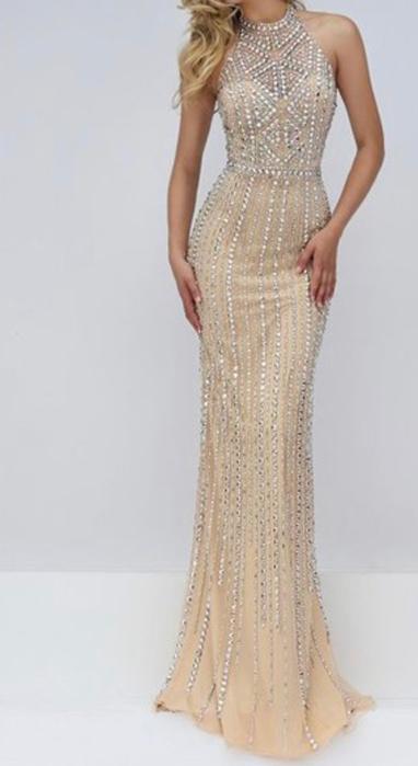 SHEENA sleeveless prom dress