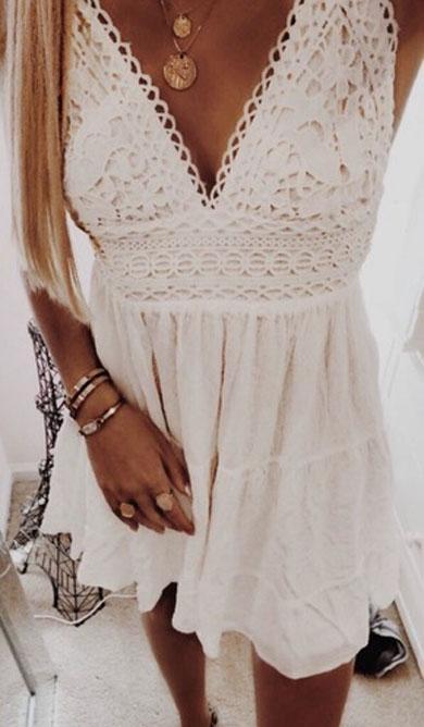 ANGELIQUE ruffle lace dress