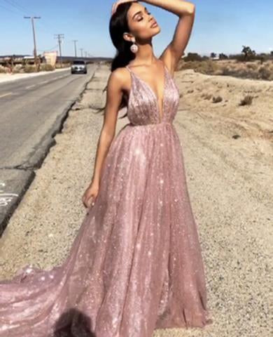 RENE sleeveless prom dress