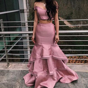 OPHELIA two piece satin dress