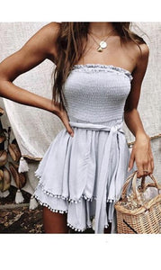 ELSIE off shoulder ruffle dress
