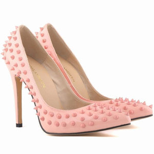 Leather Lady Rivets Shoes