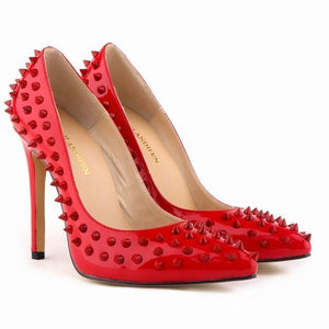 Leather Lady Rivets Shoes