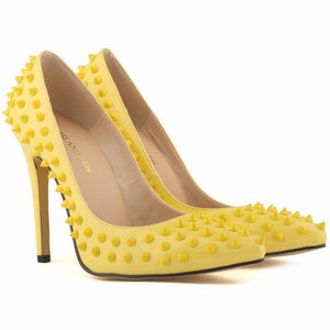 Leather Lady Rivets Shoes